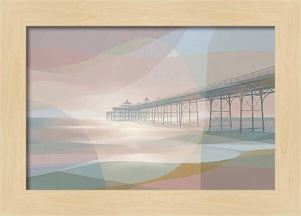 Ornamental Victorian Iron Pier Over Ocean