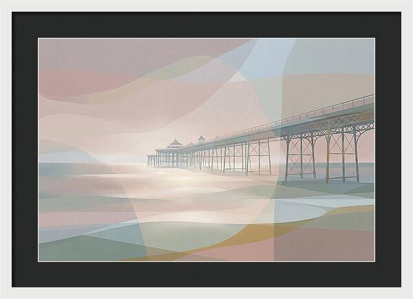 Ornamental Victorian Iron Pier Over Ocean