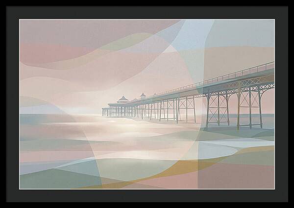 Ornamental Victorian Iron Pier Over Ocean