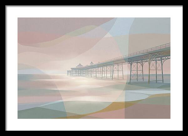 Ornamental Victorian Iron Pier Over Ocean