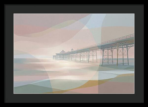 Ornamental Victorian Iron Pier Over Ocean