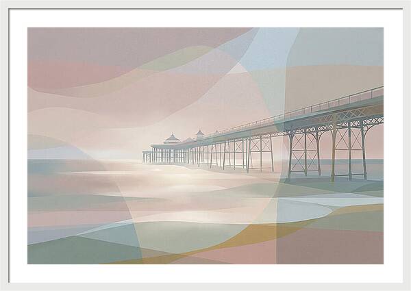 Ornamental Victorian Iron Pier Over Ocean