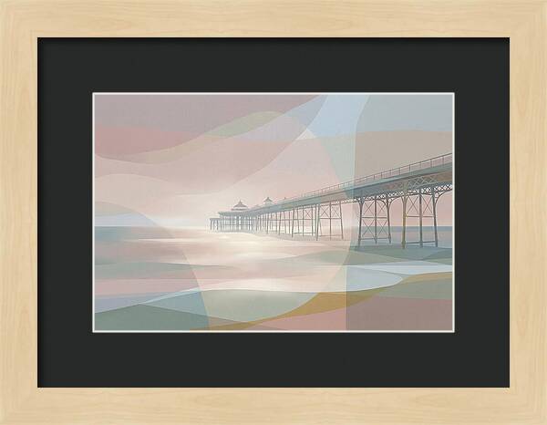Ornamental Victorian Iron Pier Over Ocean