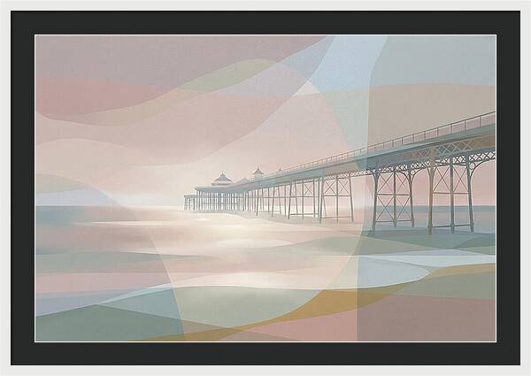 Ornamental Victorian Iron Pier Over Ocean
