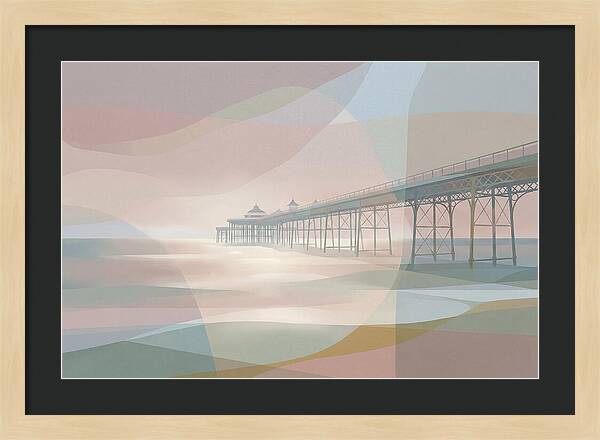 Ornamental Victorian Iron Pier Over Ocean