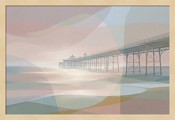 Ornamental Victorian Iron Pier Over Ocean