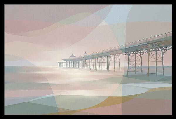 Ornamental Victorian Iron Pier Over Ocean