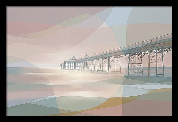 Ornamental Victorian Iron Pier Over Ocean