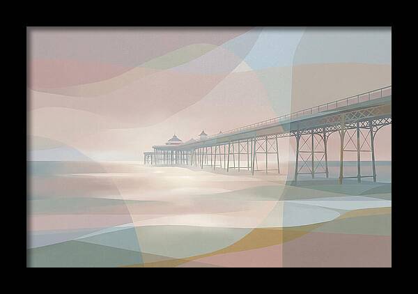 Ornamental Victorian Iron Pier Over Ocean