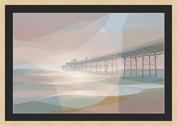 Ornamental Victorian Iron Pier Over Ocean