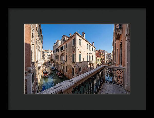 Ornate Balcony Overlooking Venice Canal