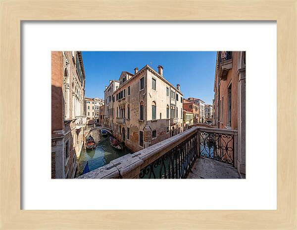 Ornate Balcony Overlooking Venice Canal