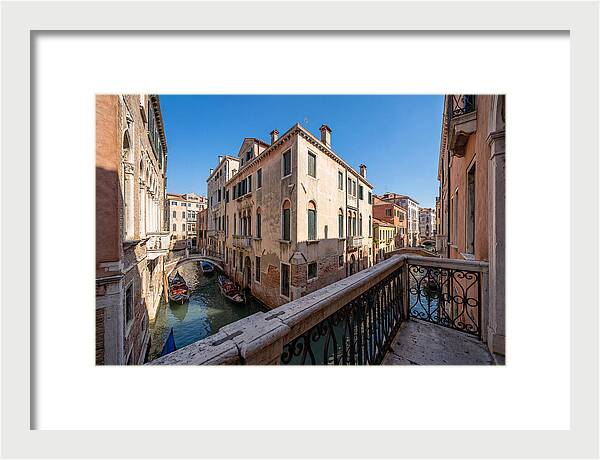 Ornate Balcony Overlooking Venice Canal