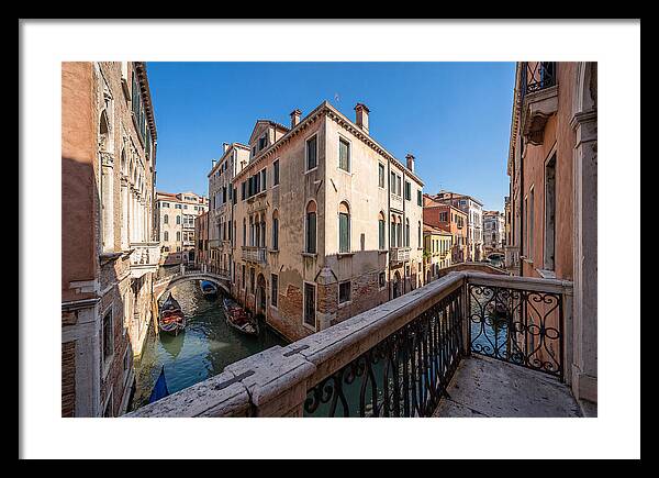 Ornate Balcony Overlooking Venice Canal