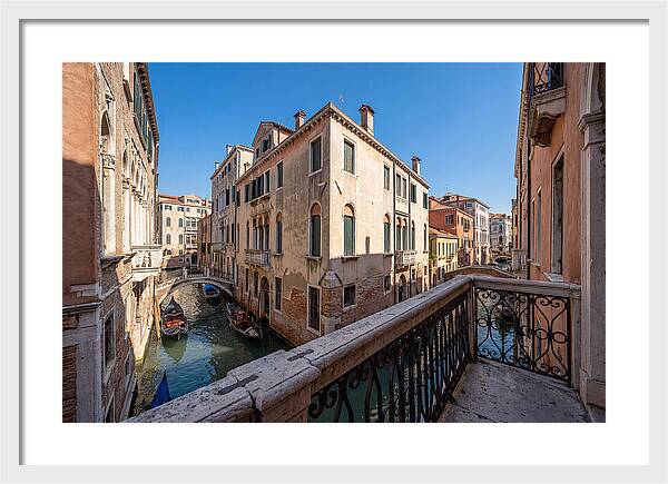 Ornate Balcony Overlooking Venice Canal
