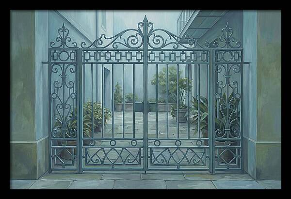 Ornate Gate Into Courtyard