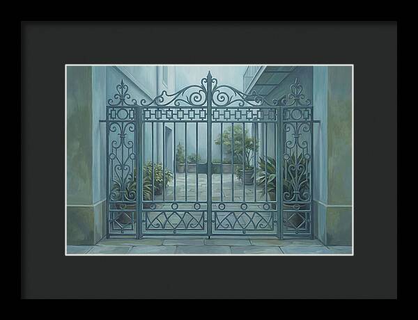 Ornate Gate Into Courtyard