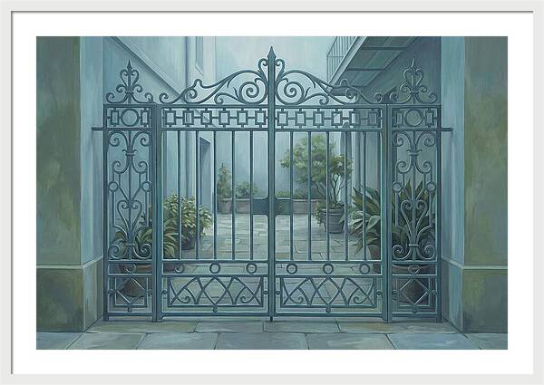 Ornate Gate Into Courtyard