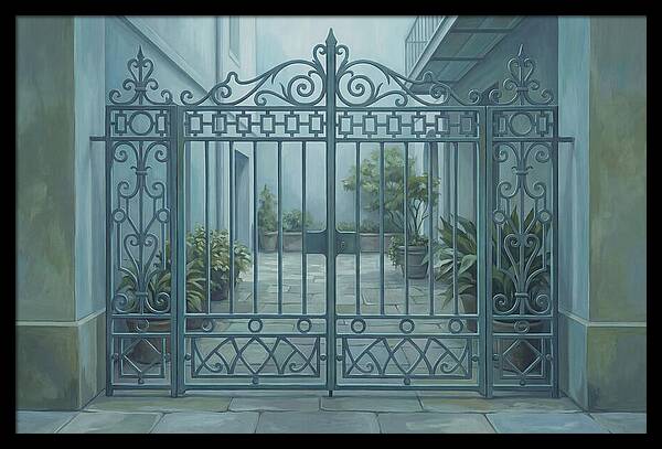 Ornate Gate Into Courtyard