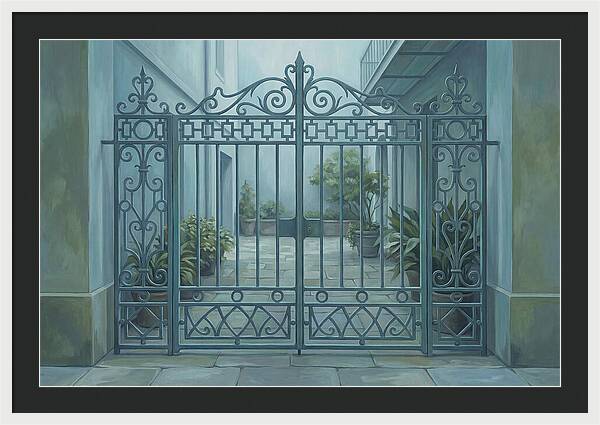 Ornate Gate Into Courtyard