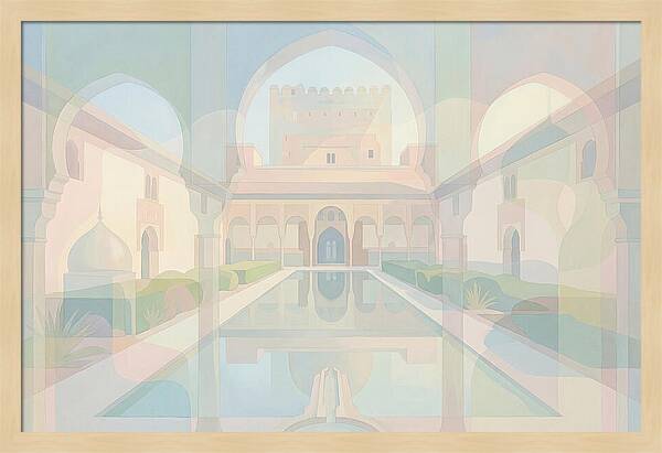 Ornate Moorish Palace Reflection