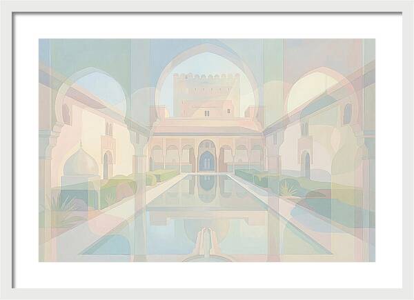 Ornate Moorish Palace Reflection