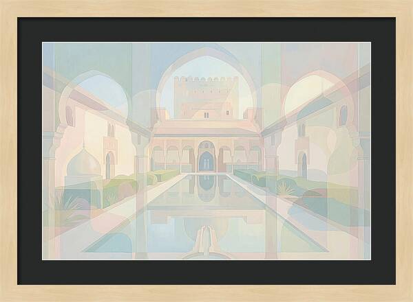 Ornate Moorish Palace Reflection