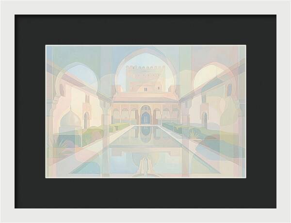 Ornate Moorish Palace Reflection