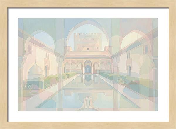 Ornate Moorish Palace Reflection