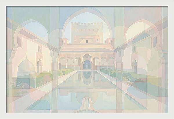 Ornate Moorish Palace Reflection
