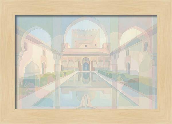 Ornate Moorish Palace Reflection