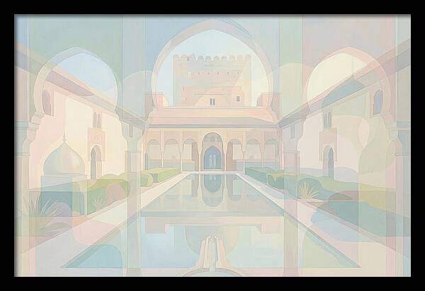 Ornate Moorish Palace Reflection
