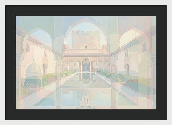 Ornate Moorish Palace Reflection