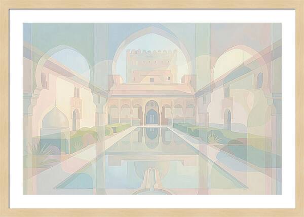 Ornate Moorish Palace Reflection