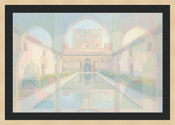 Ornate Moorish Palace Reflection