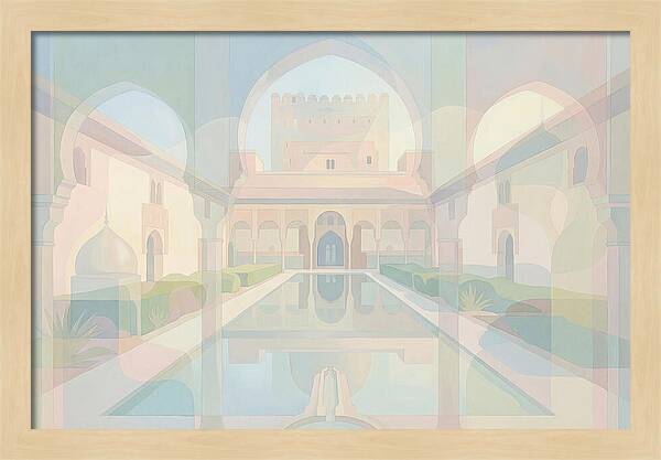 Ornate Moorish Palace Reflection