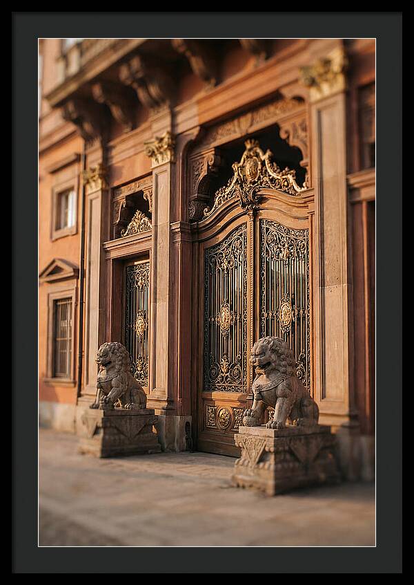 Ornate Palace Gate Guardians