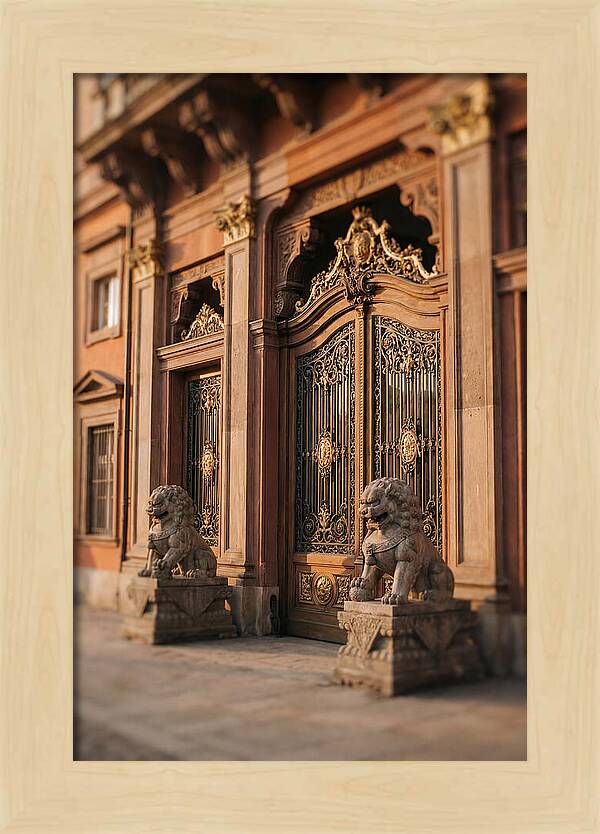 Ornate Palace Gate Guardians
