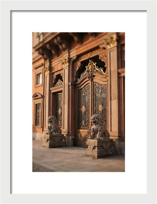 Ornate Palace Gate Guardians