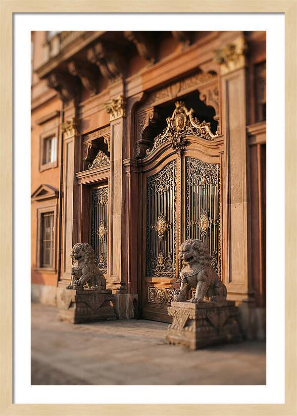 Ornate Palace Gate Guardians