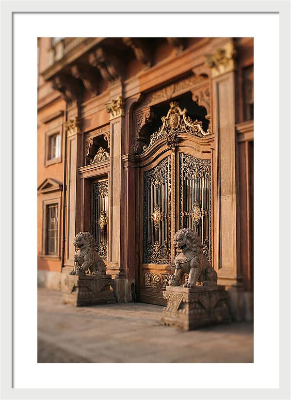 Ornate Palace Gate Guardians