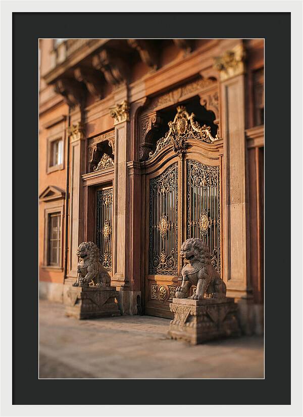 Ornate Palace Gate Guardians