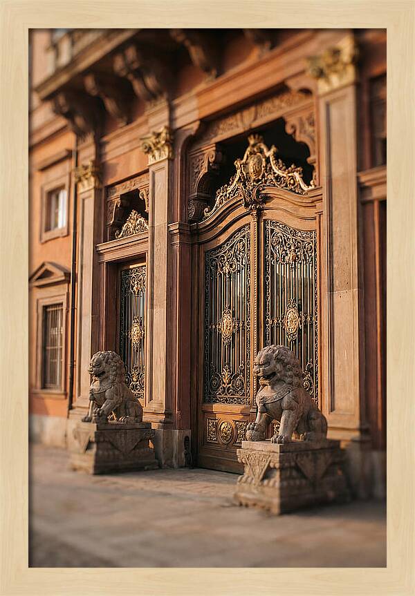 Ornate Palace Gate Guardians