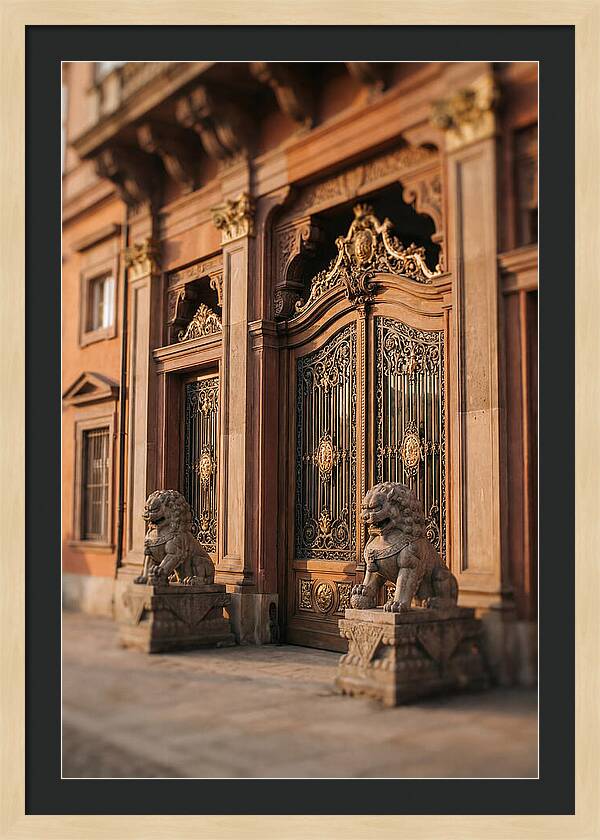 Ornate Palace Gate Guardians