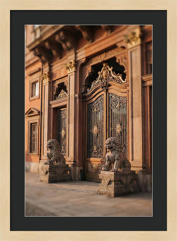 Ornate Palace Gate Guardians