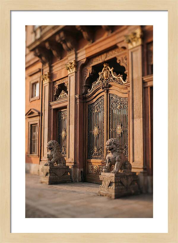 Ornate Palace Gate Guardians