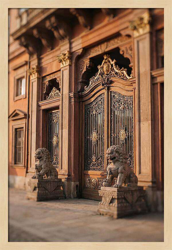Ornate Palace Gate Guardians