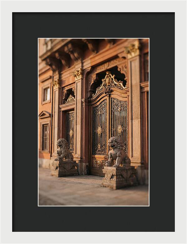 Ornate Palace Gate Guardians