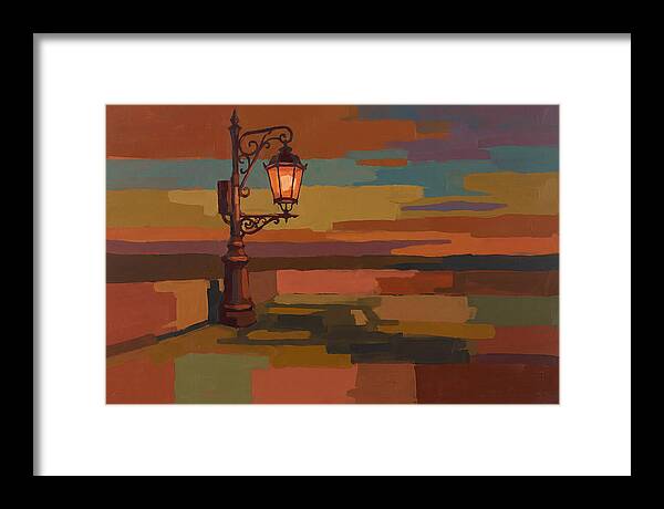 Ornate Street Lamp Against Evening Sky