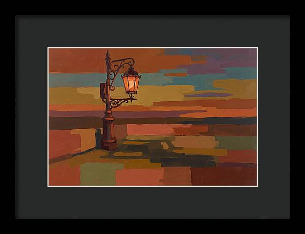 Ornate Street Lamp Against Evening Sky